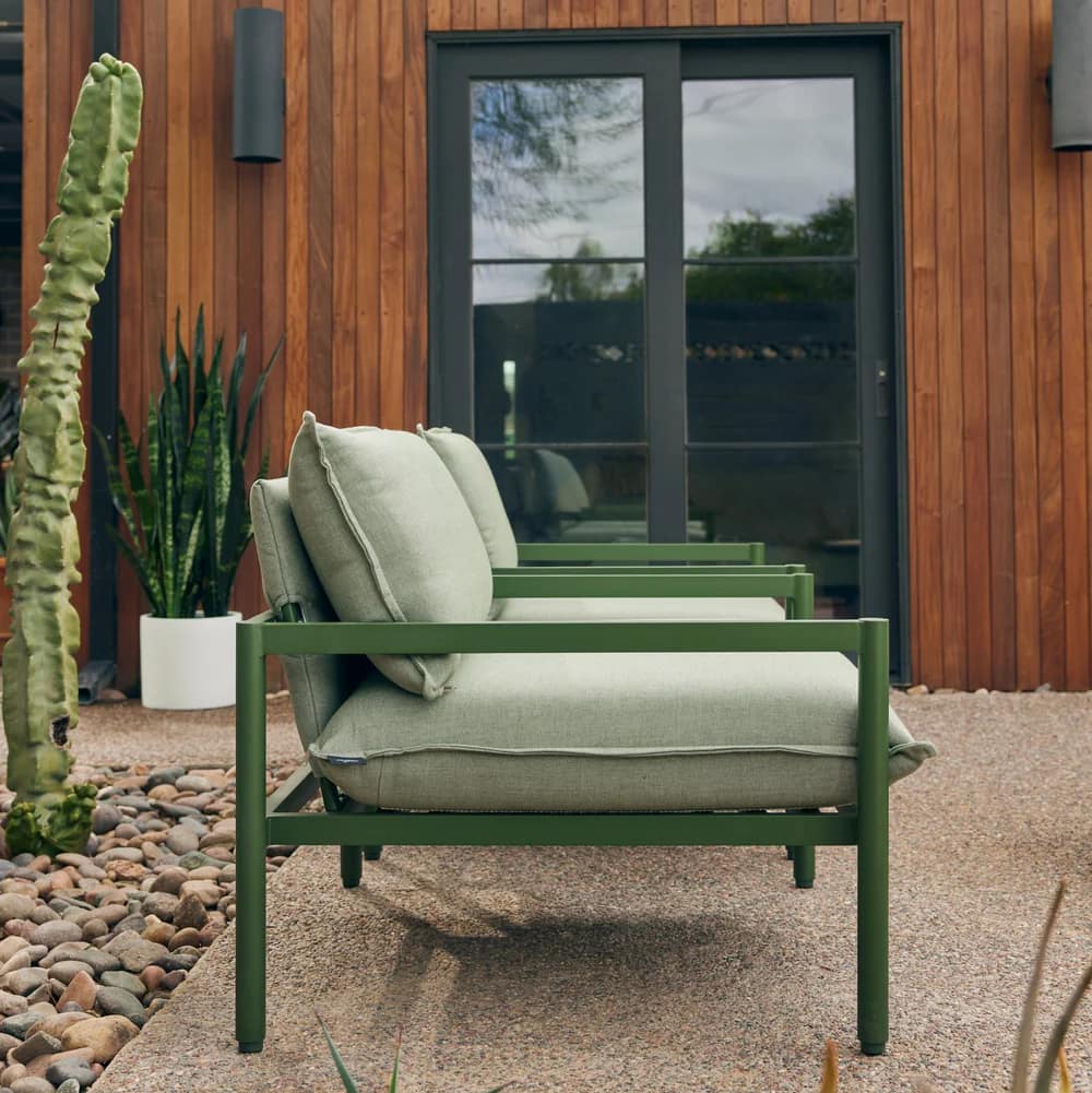sunbrella outdoor fabric Pastachio green