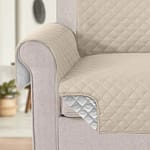 Beige 1 Seater Sofa Couch Cover