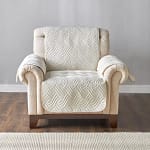 Ivory Wave 1-Seater Sofa Cover