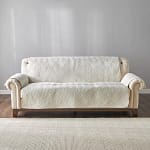 Ivory Wave 3-Seater Sofa Cover