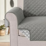 Silver 3 Seater Sofa Couch Cover