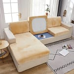 Velvet Sofa Seat Covers Plush Cushion Cover - Image 5