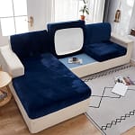 Velvet Sofa Seat Covers Plush Cushion Cover - Image 4