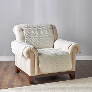 Ivory Wave 1-Seater Sofa Cover