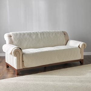 Ivory Wave 3-Seater Sofa Cover