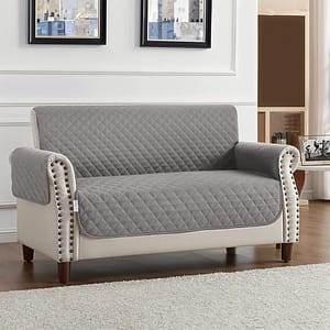Silver 2 Seater Sofa Couch Cover