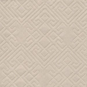 Solid Sand Geometric Jacquard Fabric – Perfect for Sofa Upholstery