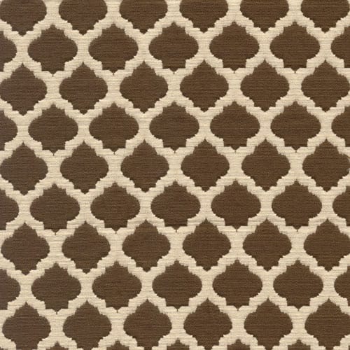 Luxury Lattice Jacquard Fabric – Coffee Color, Ideal for Furniture