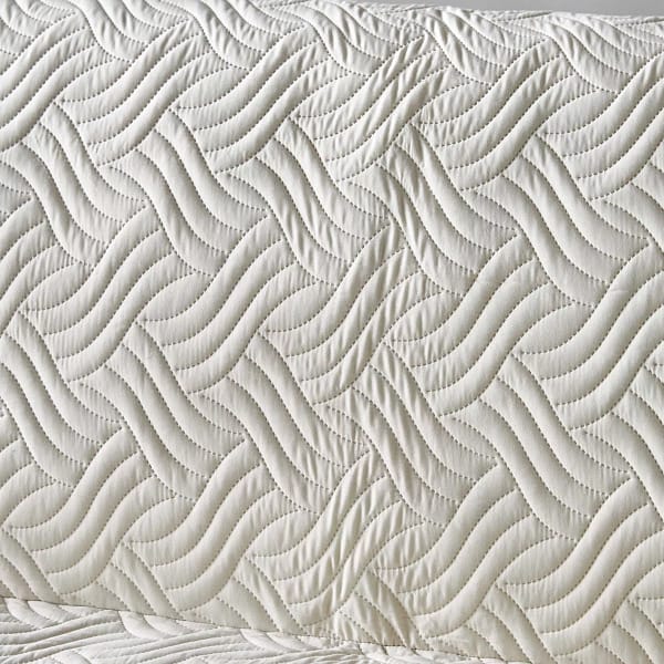 Ivory Wave 3-Seater Sofa Cover