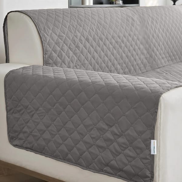 Silver 3 Seater Sofa Couch Cover