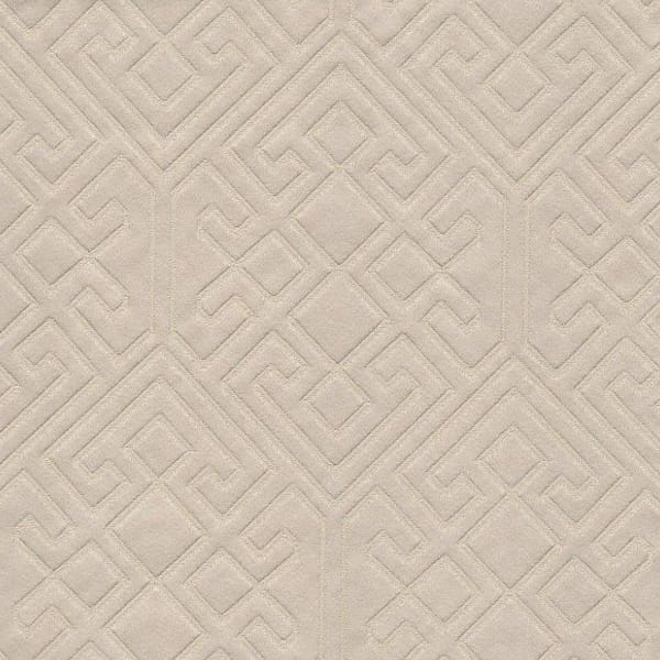 Solid Sand Geometric Jacquard Fabric – Perfect for Sofa Upholstery