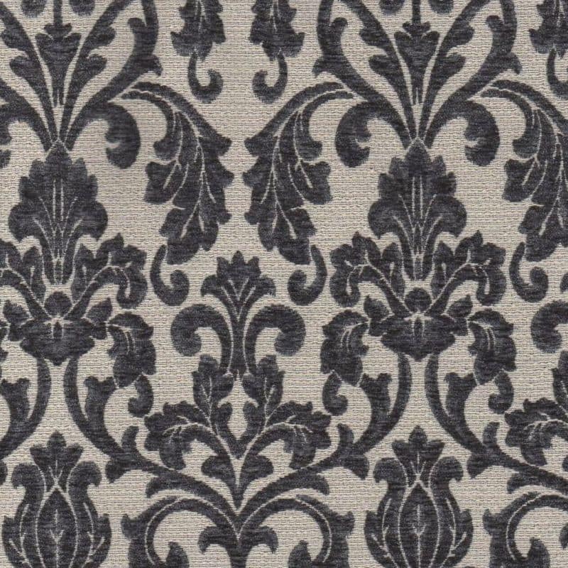 Floral Jacquard Fabric – Slate Shade, Perfect for Upholstery Projects