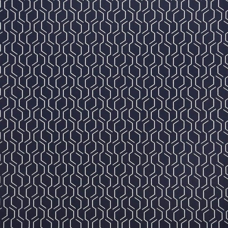 Indigo Lattice Indoor & Outdoor Sunbrella Fabric – Durable & Stylish